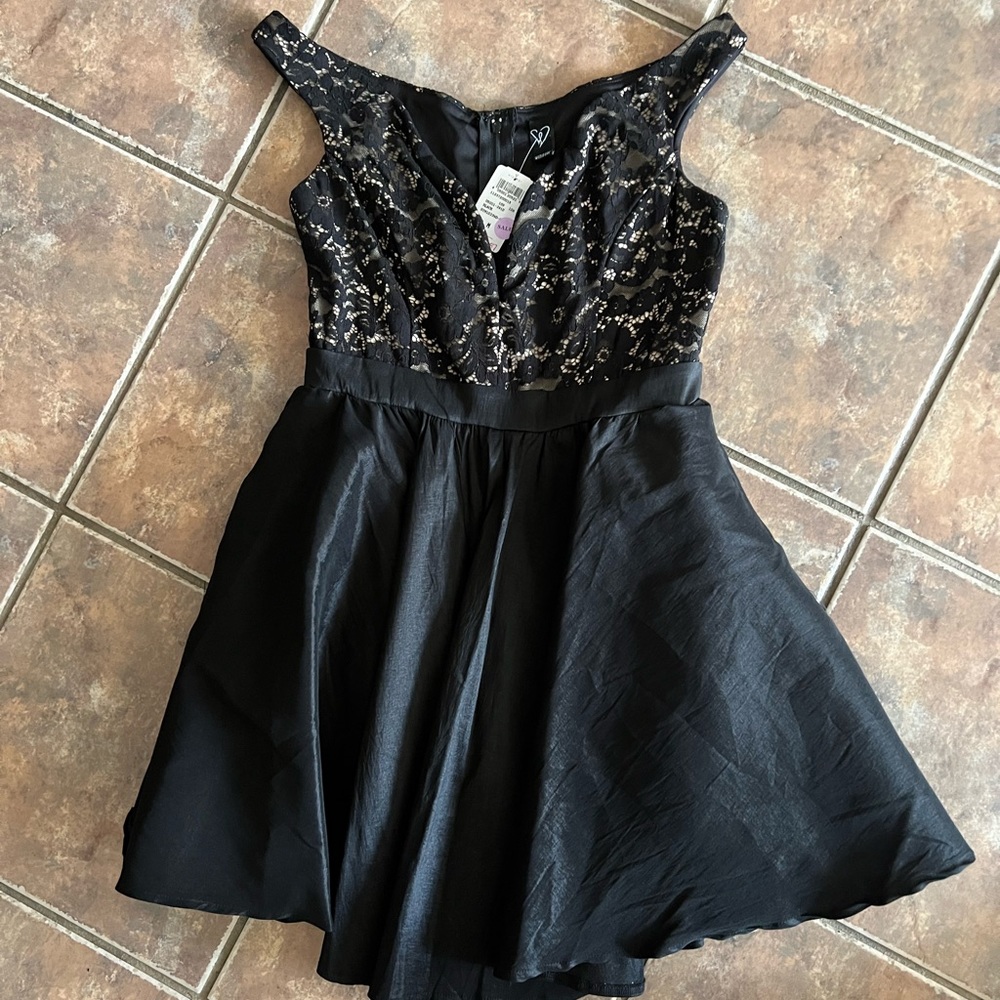Hayley Lace Taffeta Dress